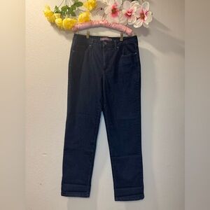 Gloria Vanderbilt Navy Straight-Leg Jeans